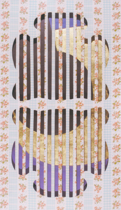 Vanna Nicolotti | Cavallo di fiori | tela cerata intagliata e tecnica mista, 150x87 cm, 1965